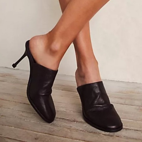 Free People Women’s Leila Stiletto Heeled Slouch Leather Mule Size 39/9 - Picture 4 of 13